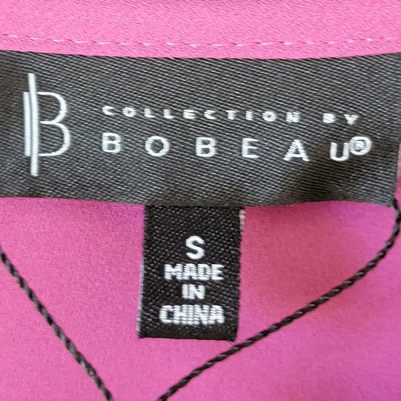 🌟 NWT B COLLECTION BY BOBEAU Remarkable Color Drenched Orchid Blouse Size S - Picture 5 of 9